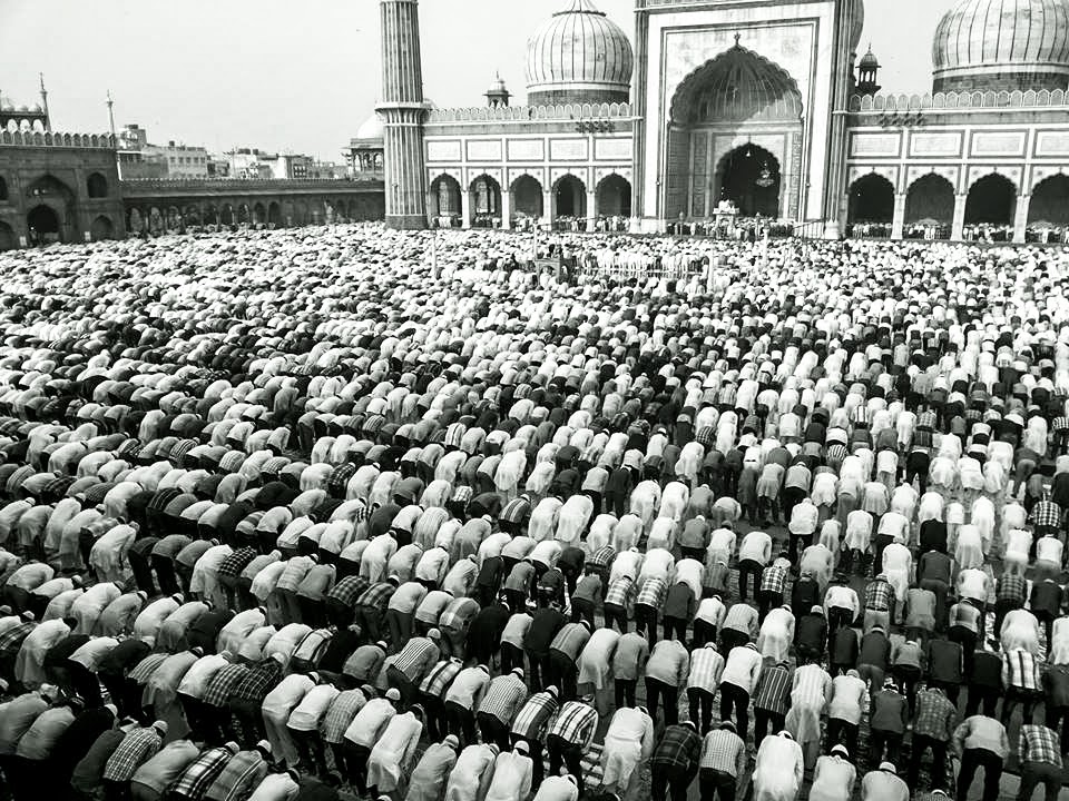 we gather in multitudes to offer prayers to you, Dear Allah - Eid Celebrations at Jama Masjid -- A Photo Journey by Aaditya Malhotra (5 of 7)